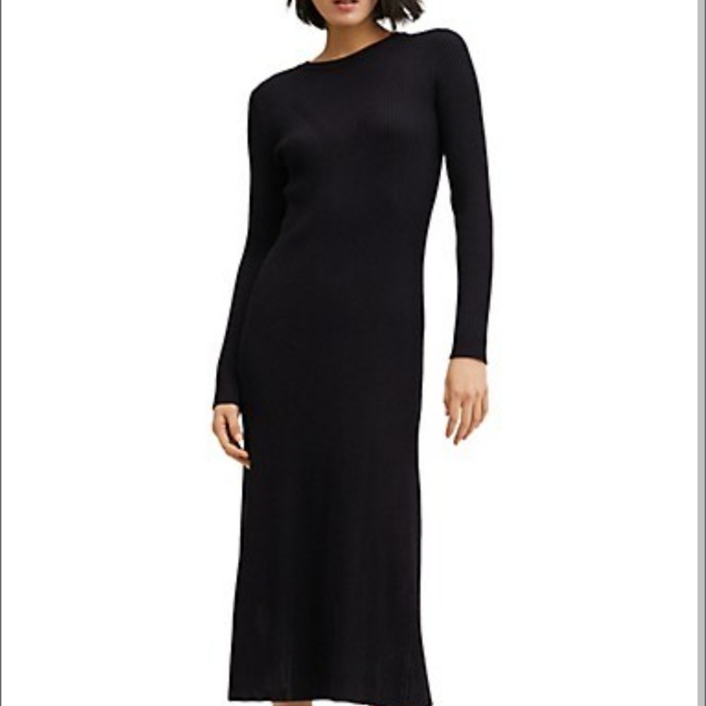 Rib-knit Midi Dress-size 2